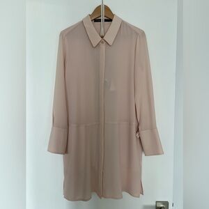 Baby pink dress with lining dress